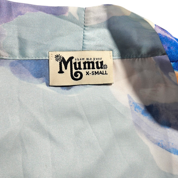 EUC Show Me Your MuMu Texas Kimono [no Sash]  Sz. XS [0-2] Mint To Be Floral - Picture 4 of 8